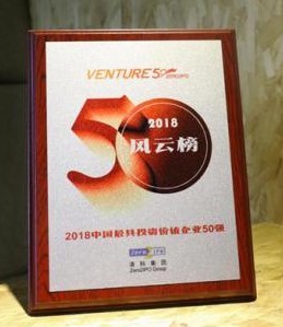 2018年度中国最具投资价值企业50强之风云榜
